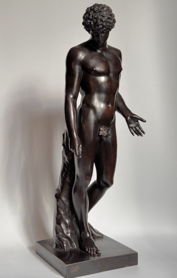  Scultura in bronzo "Antinoo del Campidoglio o Hermes-Antinoo Albani" H60