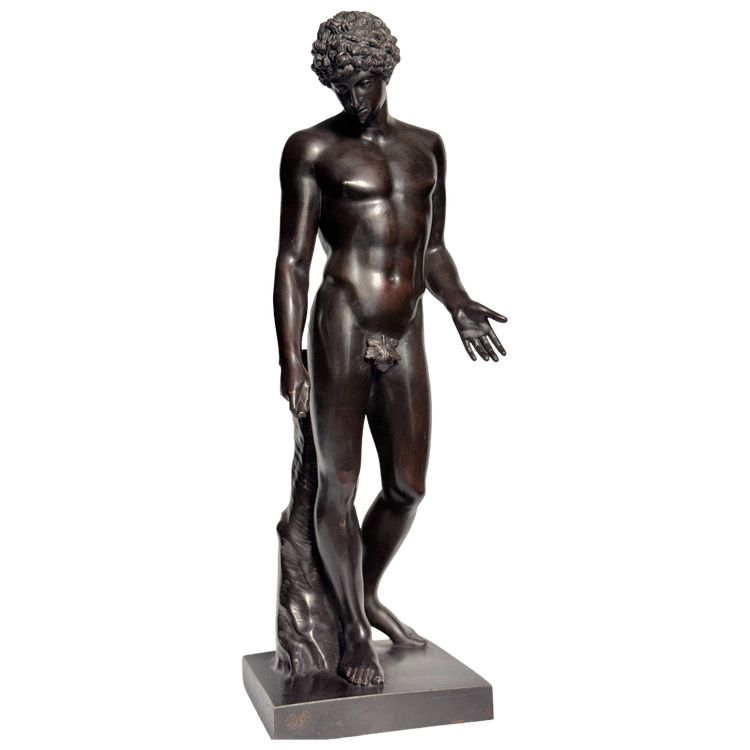  Scultura in bronzo "Antinoo del Campidoglio o Hermes-Antinoo Albani" H60