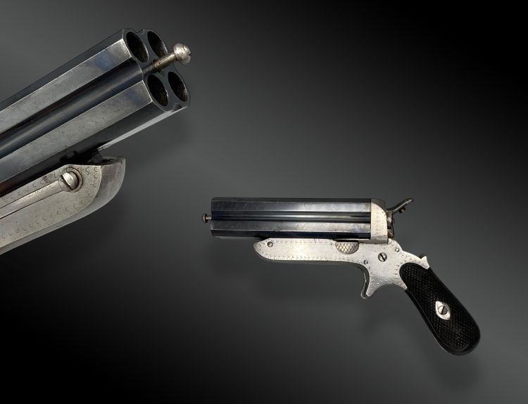 PISTOLA A QUATTRO CORDE PABLO JUARISTI Spagna XIX secolo