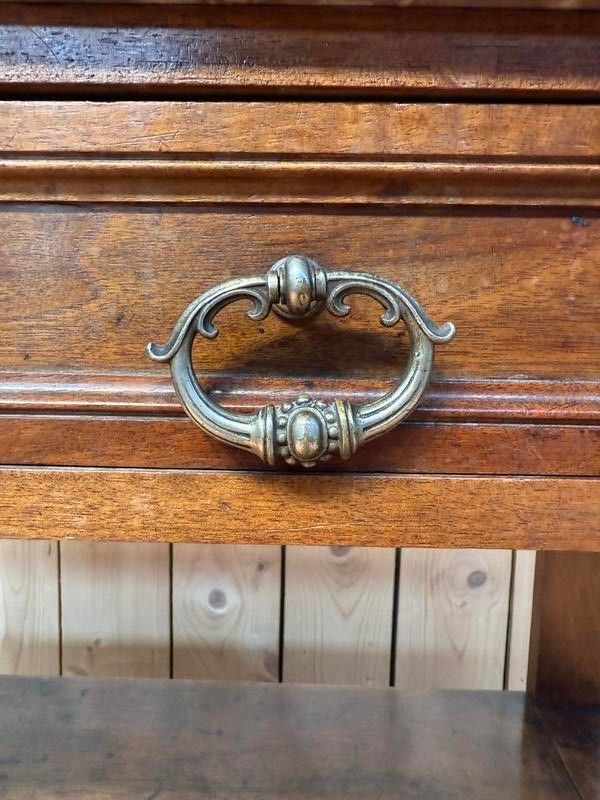 Console - Louis XIII Style Service Marble Cherry