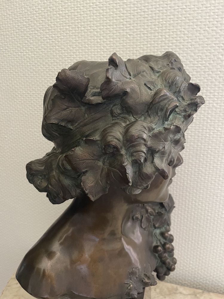 Épreuve en bronze représentant le jeune Bacchus signé P. Philippe 