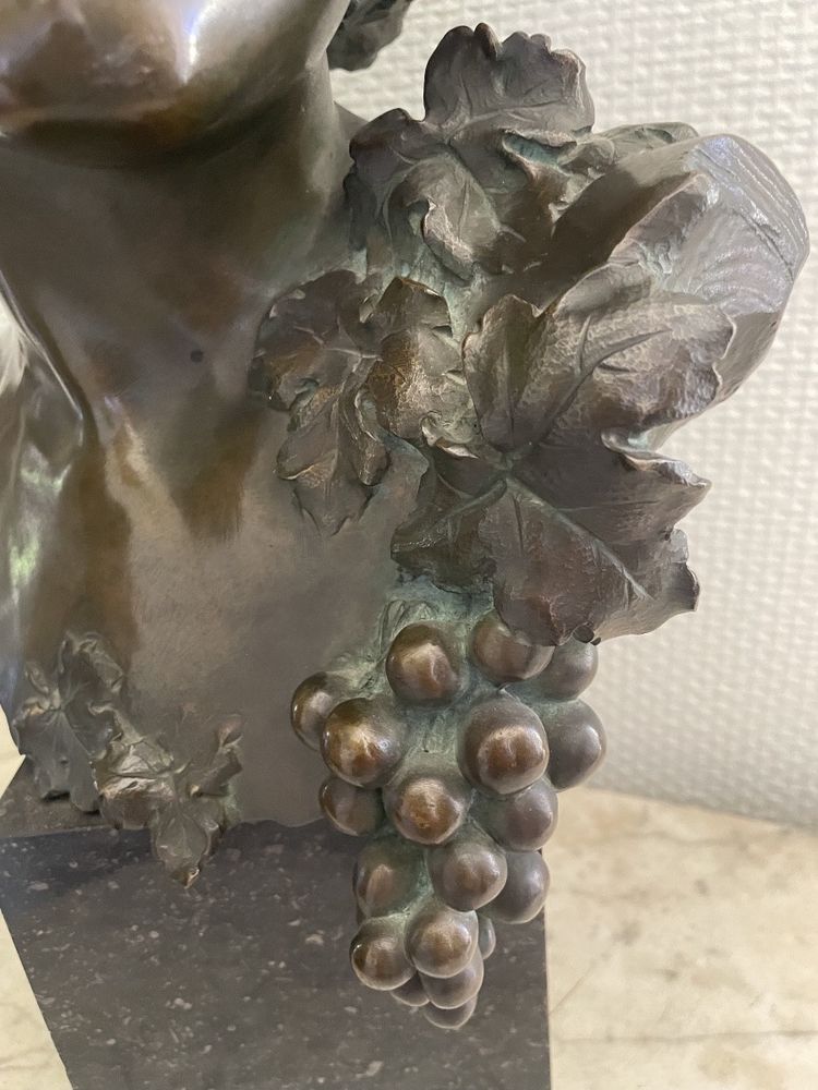 Épreuve en bronze représentant le jeune Bacchus signé P. Philippe 