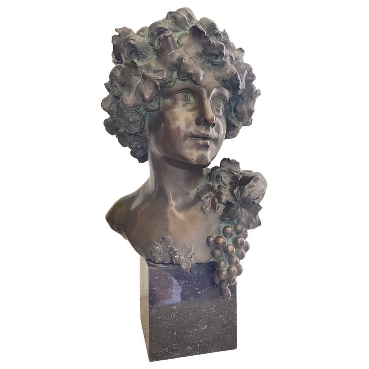 Épreuve en bronze représentant le jeune Bacchus signé P. Philippe 