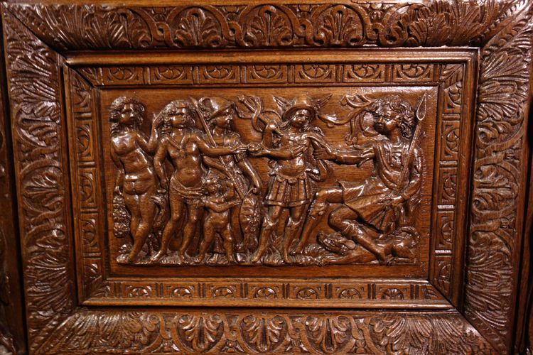Cassa castrale nuziale al Giudizio di Paride, fine XVI secolo