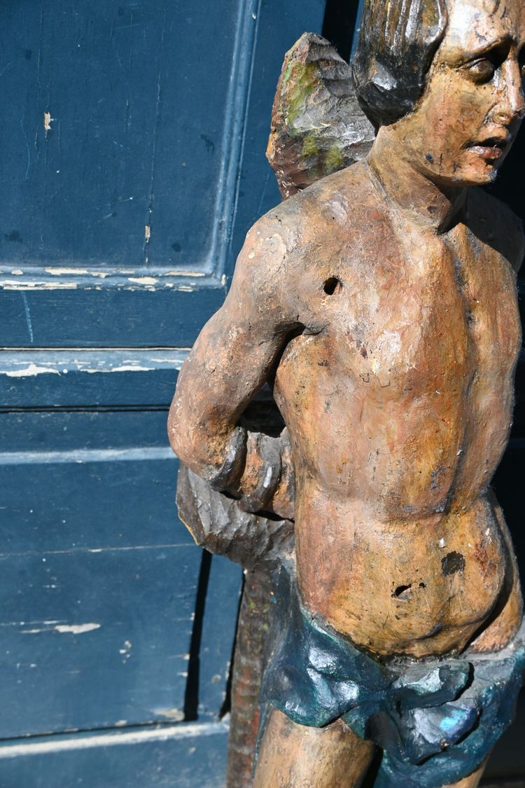 Saint Sebastian sculpture from the 17th century