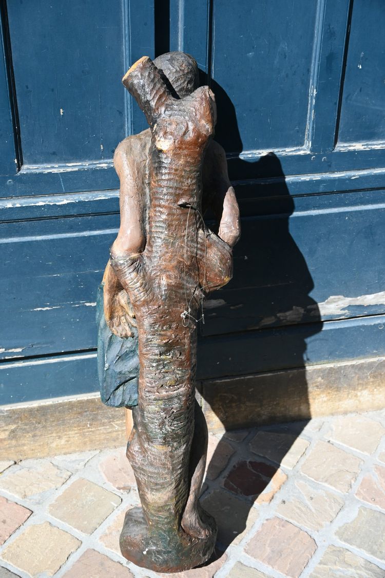 Saint Sebastian sculpture from the 17th century