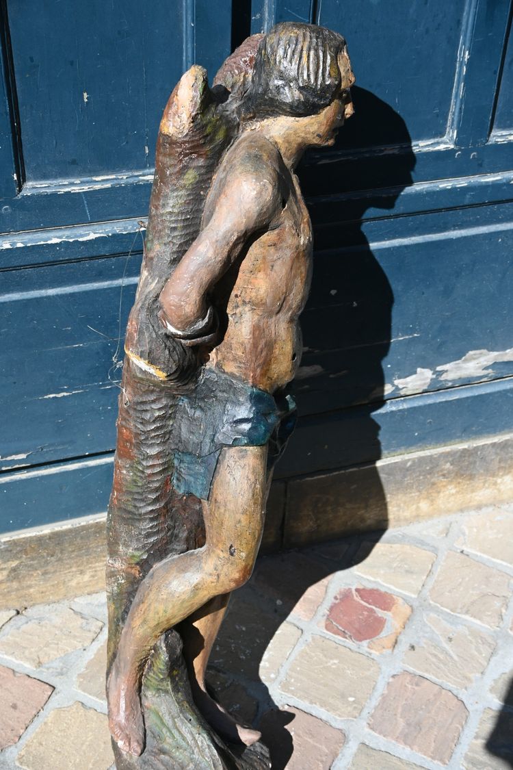 Saint Sebastian sculpture from the 17th century