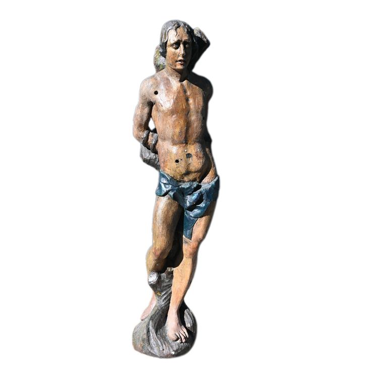 Saint Sebastian sculpture from the 17th century