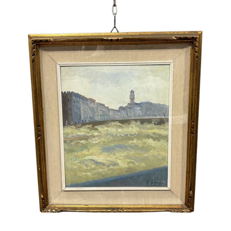 Gilberto PETRELLI (1922-1986) a peint Florence