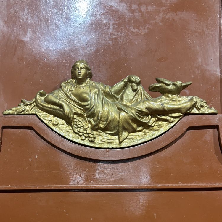 Paire de lits anciens en fer du XIXe siècle