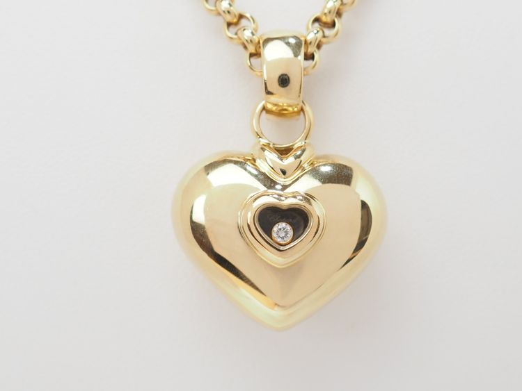 Collier Chopard Happy Diamonds en or jaune et diamant