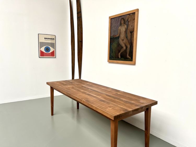Table de ferme en pin – années 70