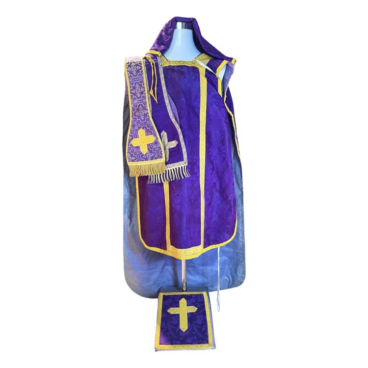 Casula con stola, manipolo e borsa - fine XIX secolo
