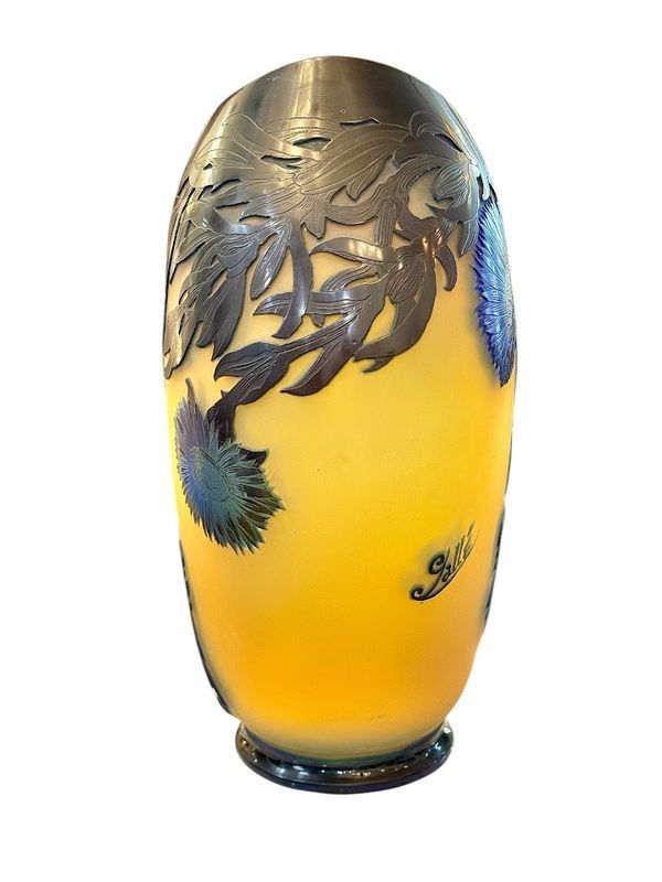 Emile Gallé Important Vase "With Marine Figs"