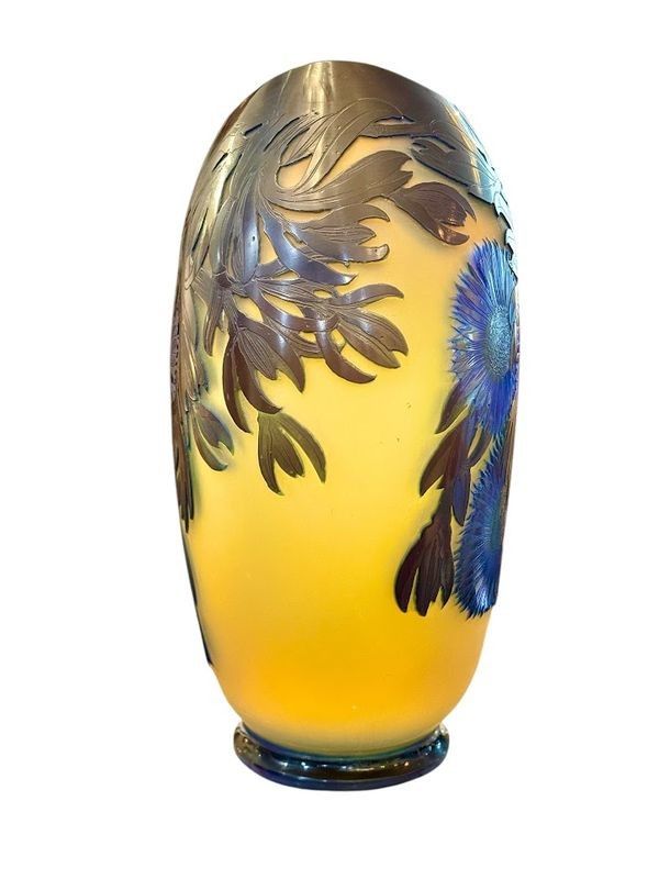 Emile Gallé Important Vase "With Marine Figs"