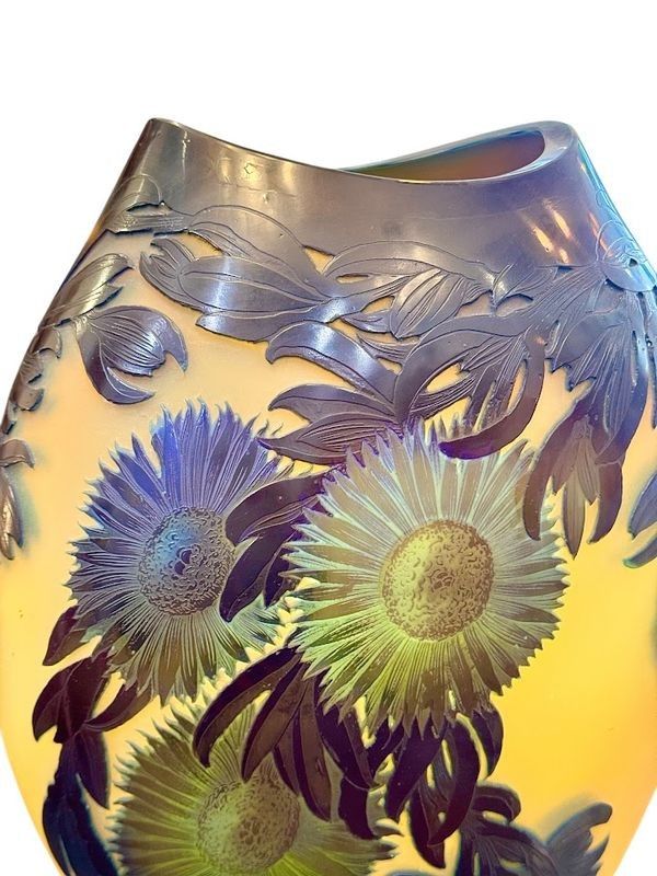 Emile Gallé Important Vase "With Marine Figs"