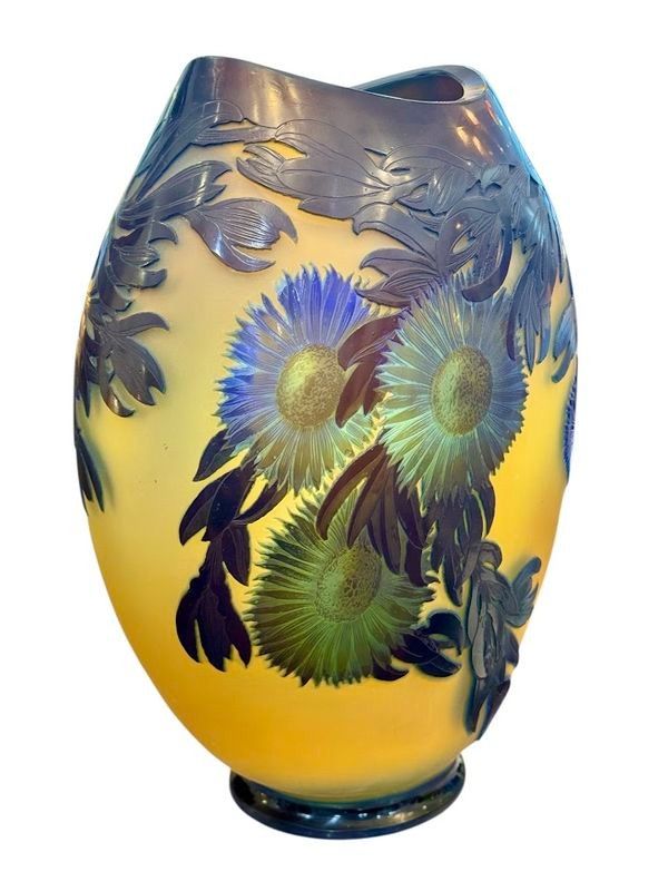 Emile Gallé Important Vase "With Marine Figs"