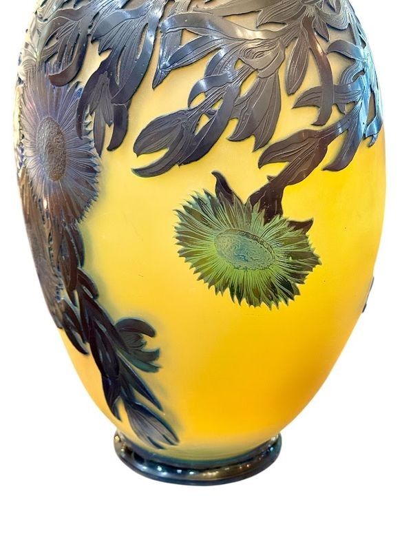 Emile Gallé Important Vase "With Marine Figs"