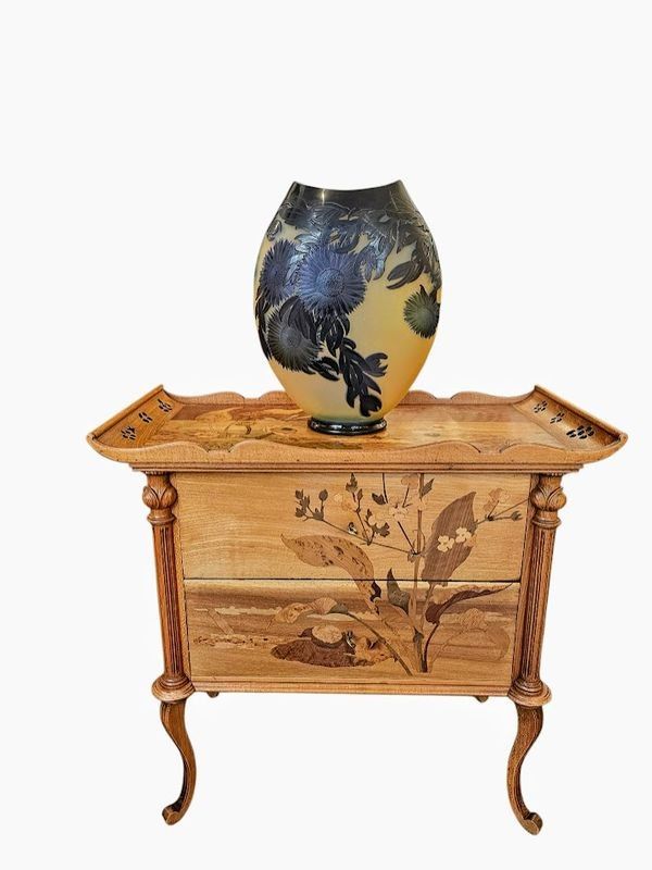 Emile Gallé Important Vase "With Marine Figs"