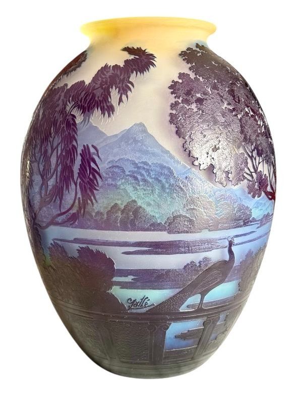 Emile Gallé Vase "Lake Como"