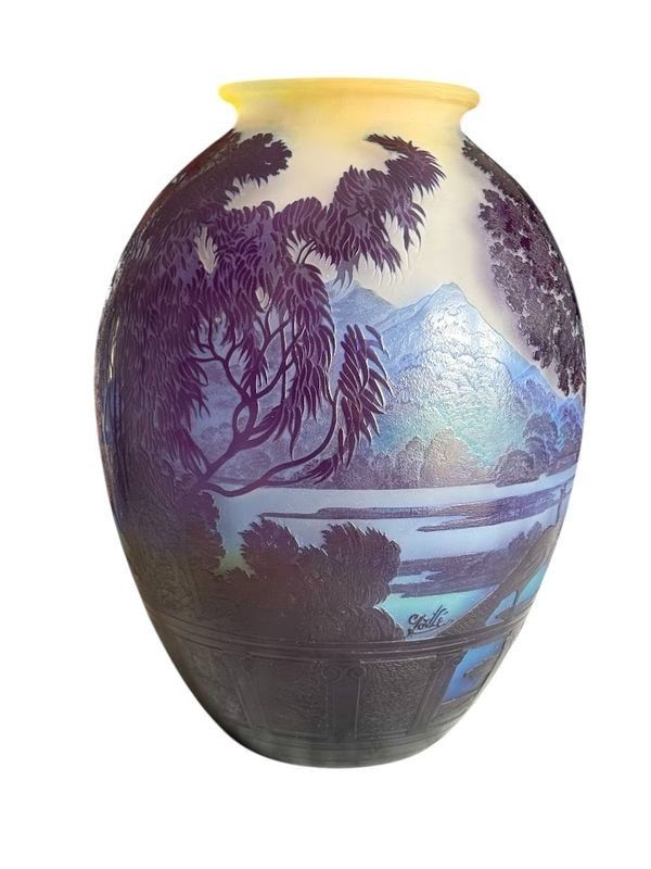 Emile Gallé Vase "Lake Como"