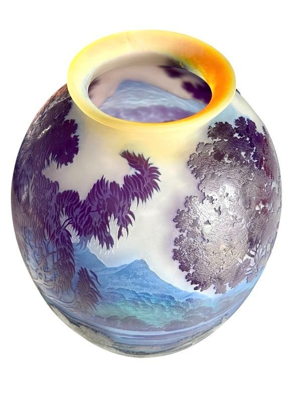 Emile Gallé Vase "Lake Como"