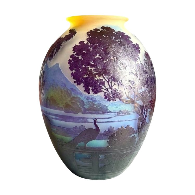 Emile Gallé Vase "Lake Como"
