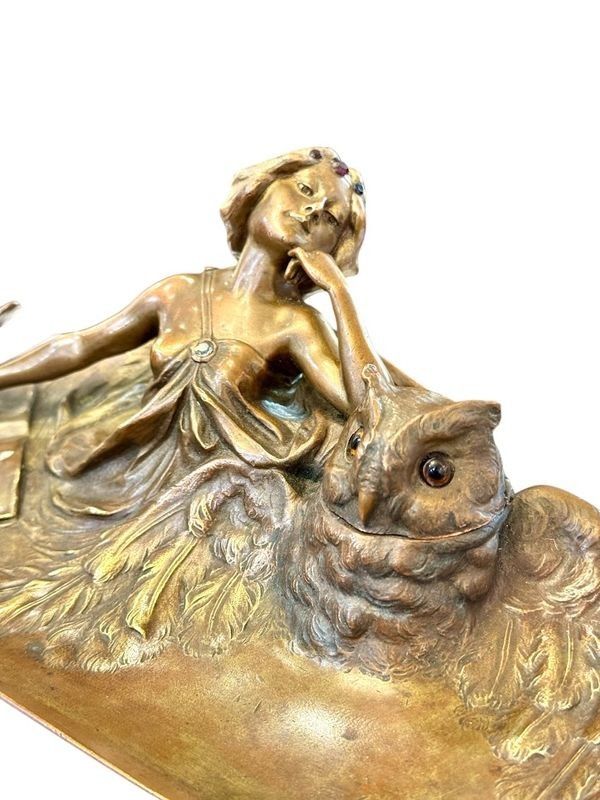 Calamaio in bronzo di Vienna "Franz Bergman"