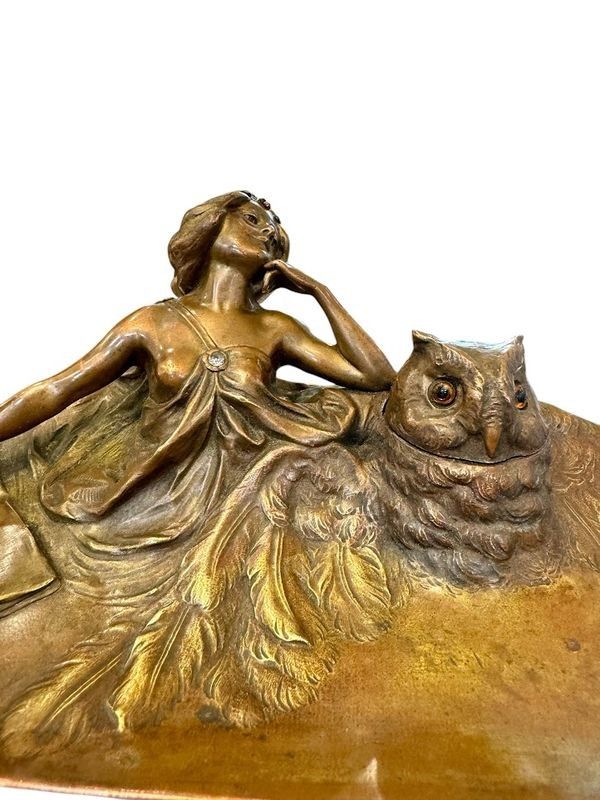 Calamaio in bronzo di Vienna "Franz Bergman"