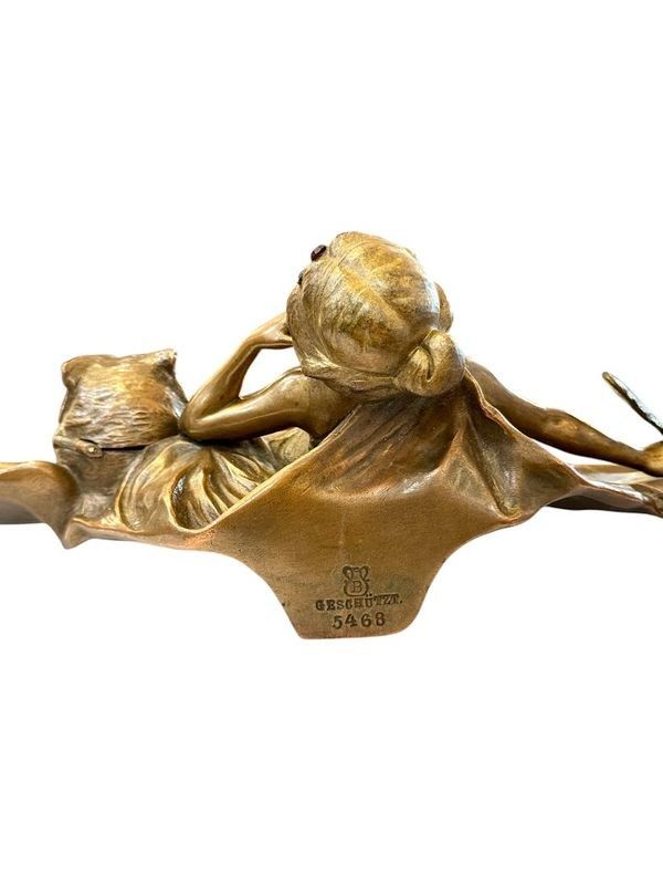 Calamaio in bronzo di Vienna "Franz Bergman"