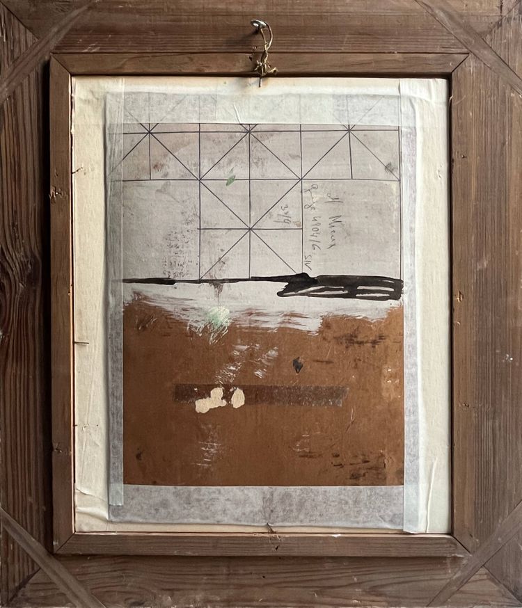 HSP painting "Cubist Face" Cubism early 20th century signed Cayo + frame
