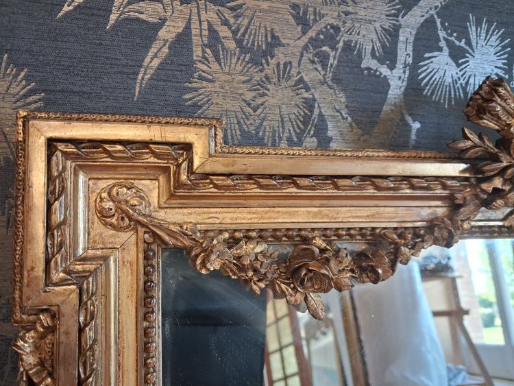 Napoleon III period mirror 74 x 60