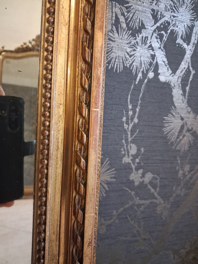 Napoleon III period mirror 74 x 60