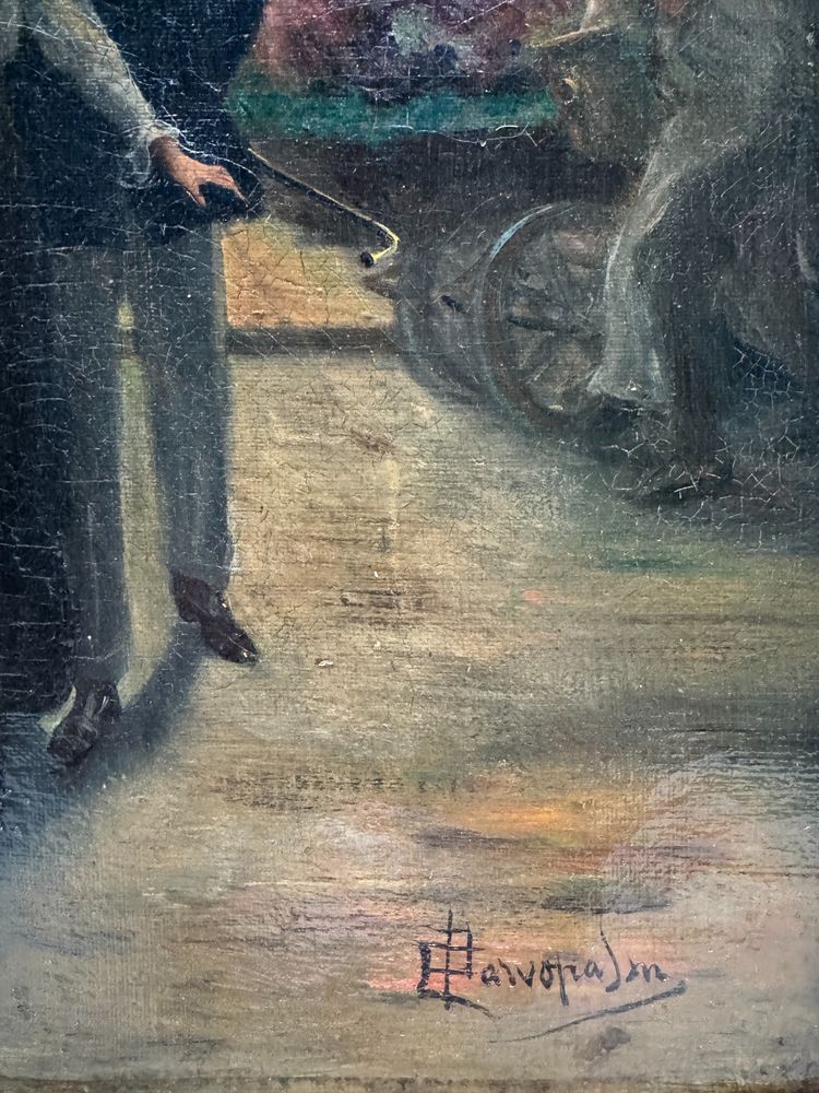 Pier Carlo Parvopassu (XIX-XX secolo) - Parigi di notte, galanteria, circa 1895