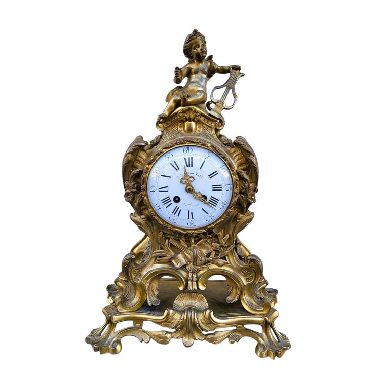 Gilded bronze cartel, 19th century