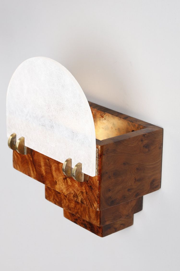 FOUR SMALL ART DECO WALL SCONCES
