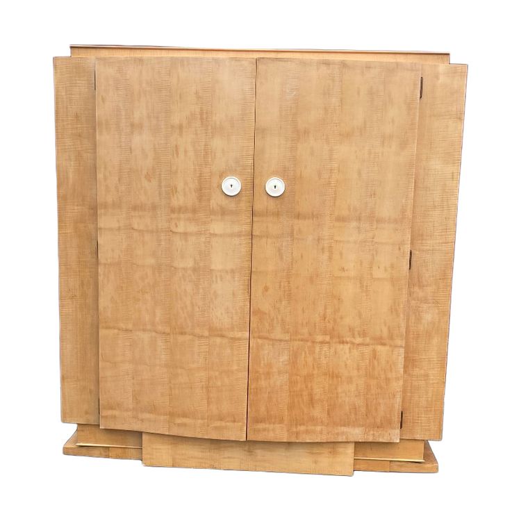 André Arbus (1903-1969) Elegant art deco cabinet in sycamore veneer 1935