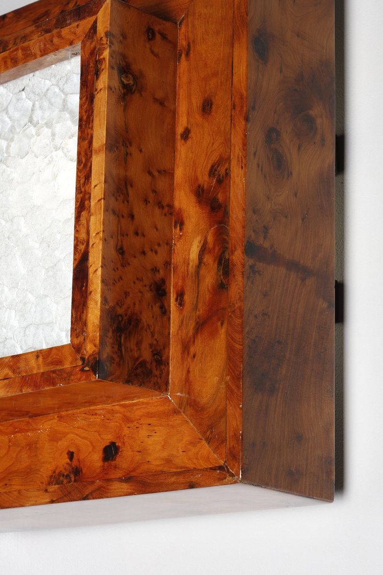 THREE ELM BURR VENEER CEILING OR WALL LIGHTS, ART DECO PERIOD