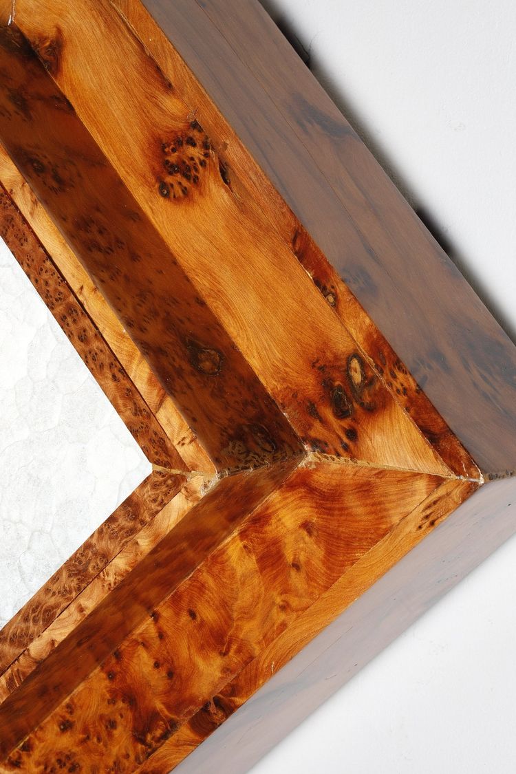 THREE ELM BURR VENEER CEILING OR WALL LIGHTS, ART DECO PERIOD