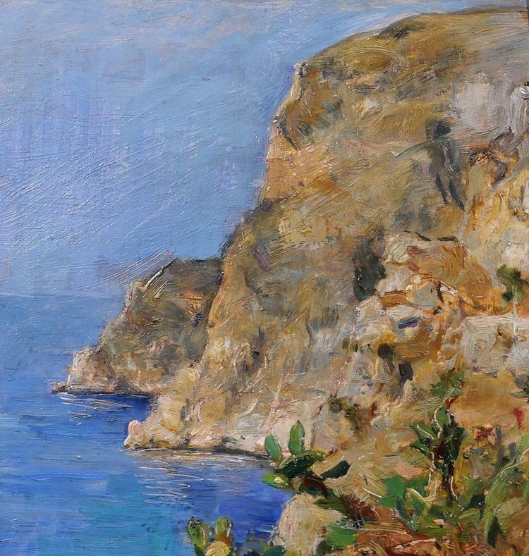 Fritz GLARNER 1899-1972 Italien, Capri, Küstenlandschaft, Gemälde, 1921 Neapel