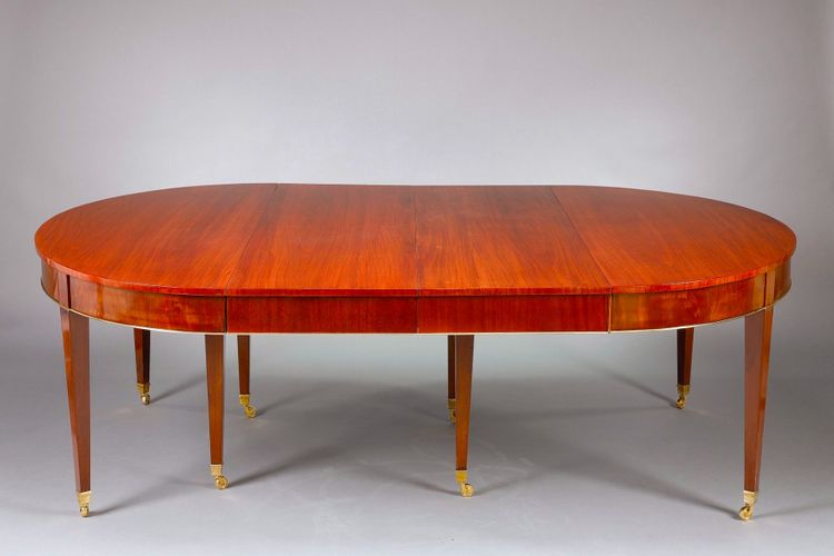 Table de salle à manger en acajou avec 5 rallonges
