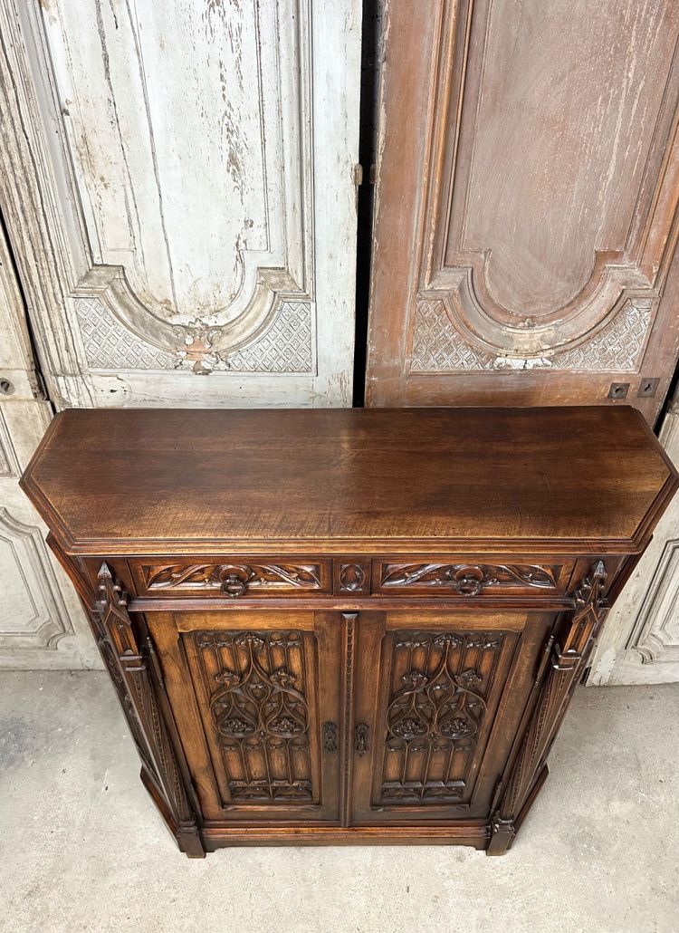 Gothic style sideboard circa 1900