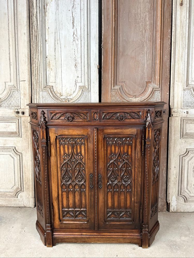 Gothic style sideboard circa 1900