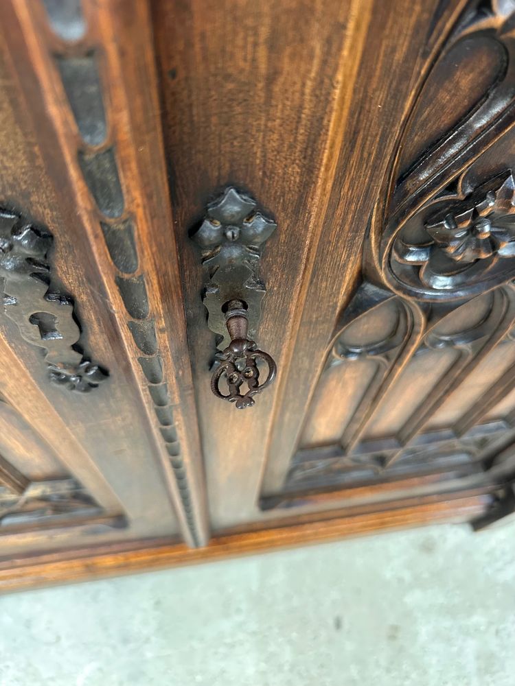 Gothic style sideboard circa 1900