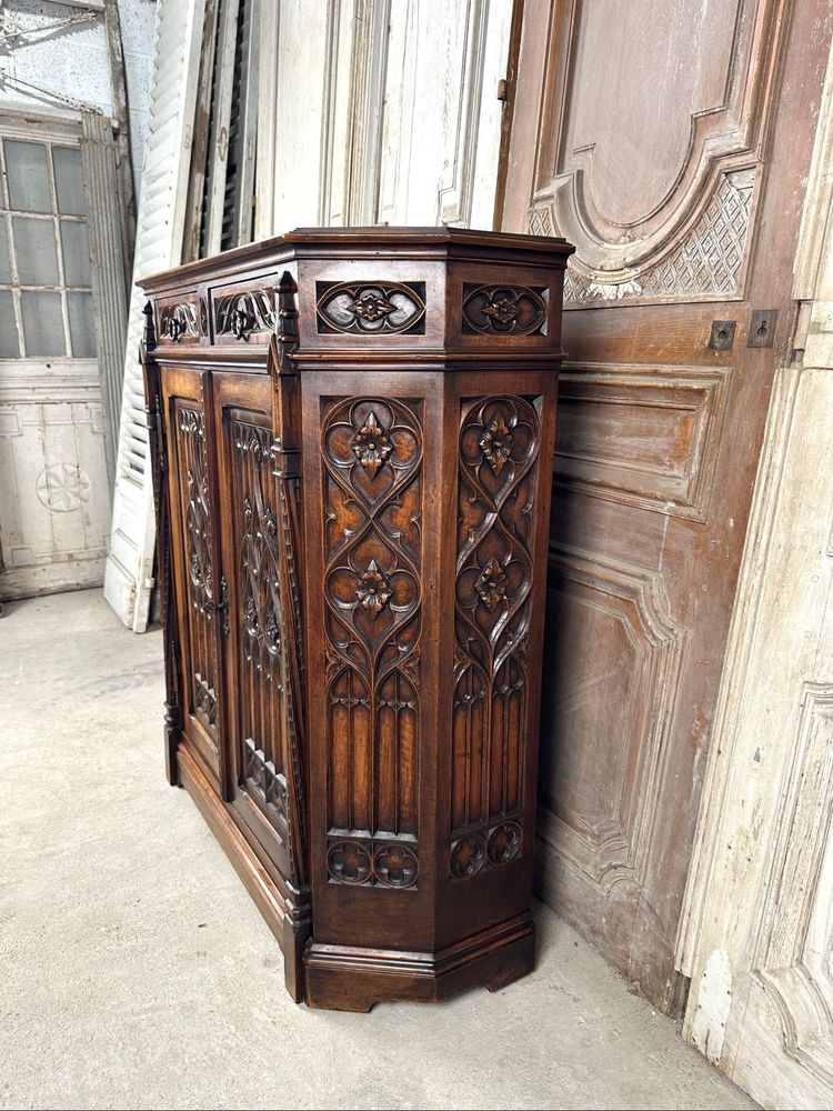 Gothic style sideboard circa 1900