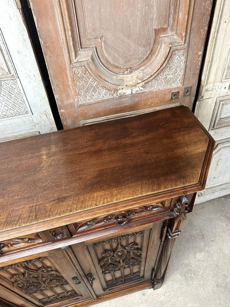 Gothic style sideboard circa 1900
