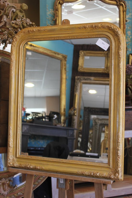 Antique Mirror, Mercury and Patina 69 X 84 Cm