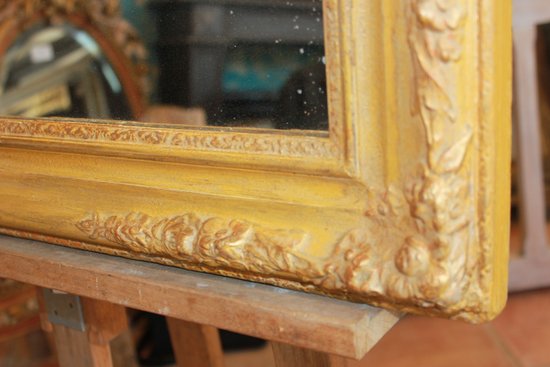 Antique Mirror, Mercury and Patina 69 X 84 Cm