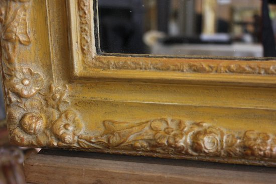 Antique Mirror, Mercury and Patina 69 X 84 Cm