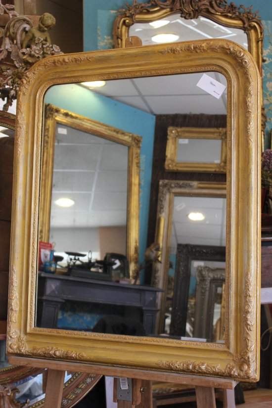 Antique Mirror, Mercury and Patina 69 X 84 Cm